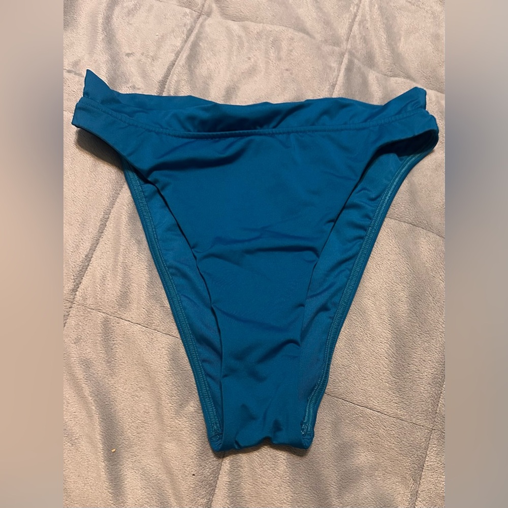 Victoria's Secret Teal High Waisted Bikini Bottom